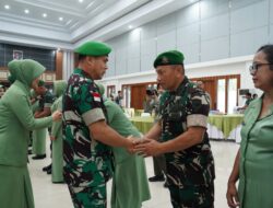 Pangdam XII/Tpr Pimpin Laporan Korps Kenaikan Pangkat Perwira Periode 1 April 2026