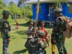 Komsos Humanis Satgas Yonif 521/DY, Pererat Kemanunggalan dengan Warga Kobakma