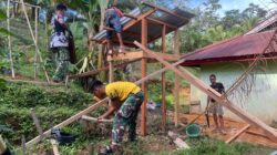Pembuatan MCK di SMP Negeri 5 Kembayan di Semayang Oleh Satgas TMMD Ke -128 Kodim 1204/Sanggau