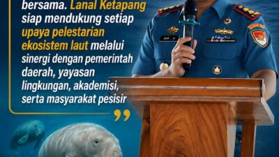 Seminar Dugong Kendawangan 2026: Lanal Ketapang Ambil Peran Menjaga Satwa Langka Laut Kalimantan