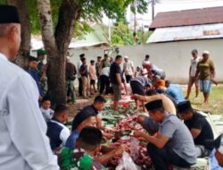 Suasana Penuh Khidmat Kodim 1506 Namlea Bagikan Hewan Kurban Kepada Para Lansia Dan Anak Yatim