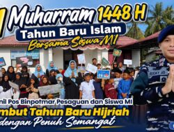 Tahun Baru Islam Bersama Siswa MI. Personil Pos Binpotmar Pesaguan Sambut Tahun Baru Hijriah dengan Penuh Semangat