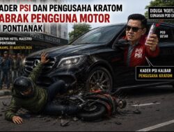 Mobil Mewah Tabrak Pemotor di Pontianak, Pengendara Diduga Gunakan POD Getar