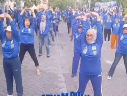 Gelorakan Hidup Sehat . Anggota Dewan DPR RI Lucy Kurniasari Ajak Ribuan Warga Senam Bersama