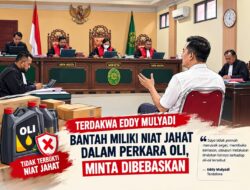 Terdakwa Eddy Mulyadi Bantah Miliki Niat Jahat dalam Perkara Oli, Minta Dibebaskan