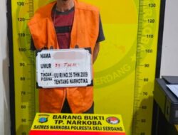 Satresnarkoba Polresta Deli Serdang Berhasil Amankan Seorang Pria dan Sita 4,32 Gram Shabu