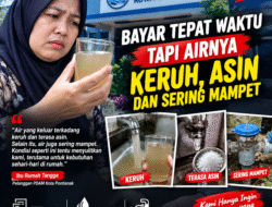 AIR PDAM ASIN, KERUH DAN KOTOR, KONSUMEN DESAK PEMERIKSAAN KUALITAS DAN KOMPENSASI