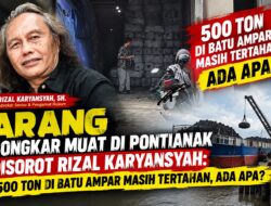 Arang Bongkar Muat di Pontianak Disorot Rizal Karyansyah: 500 Ton di Batu Ampar Masih Tertahan, Ada Apa ?