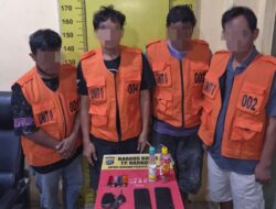 Gerebek Sarang Narkoba di Kualanamu! Satresnarkoba Polresta Deli Serdang Amankan 4 Pria, Sabu 0,61 Gram Disita