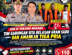 Gerebek Dua Lokasi di Tanjung Morawa, Satresnarkoba Polresta Deli Serdang Bekuk 3 Terduga Pengedar Sabu, 12 Gram Lebih Barang Bukti Disita