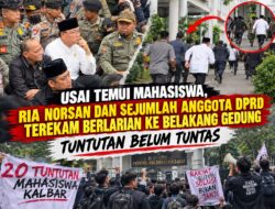 Usai Temui Mahasiswa, Ria Norsan dan Sejumlah Anggota DPRD Terekam kucar kacir lari ke Belakang Gedung, Tuntutan Belum Tuntas