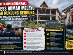 10 TAHUN BELUM BERFUNGSI: MESS RUMAH MELAYU KALBAR TAGIH KEJELASAN ANGGARAN, ASET, DAN PENGAWASAN PONTIANAK, KALBAR